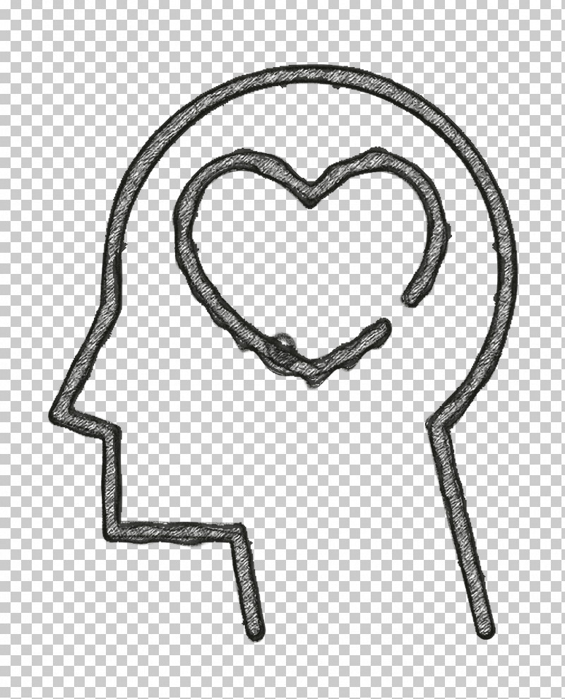 In Love Icon Brain Icon Love Icon PNG, Clipart, Black And White, Brain Icon, Drawing, Heart, Human Body Free PNG Download