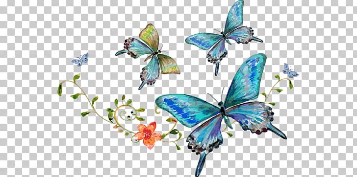 Cartoon Flowers Hand-painted Watercolor Blue Butterfly PNG, Clipart, Balloon Cartoon, Brush Footed Butterfly, Encapsulated Postscript, Flower, Flowers Free PNG Download