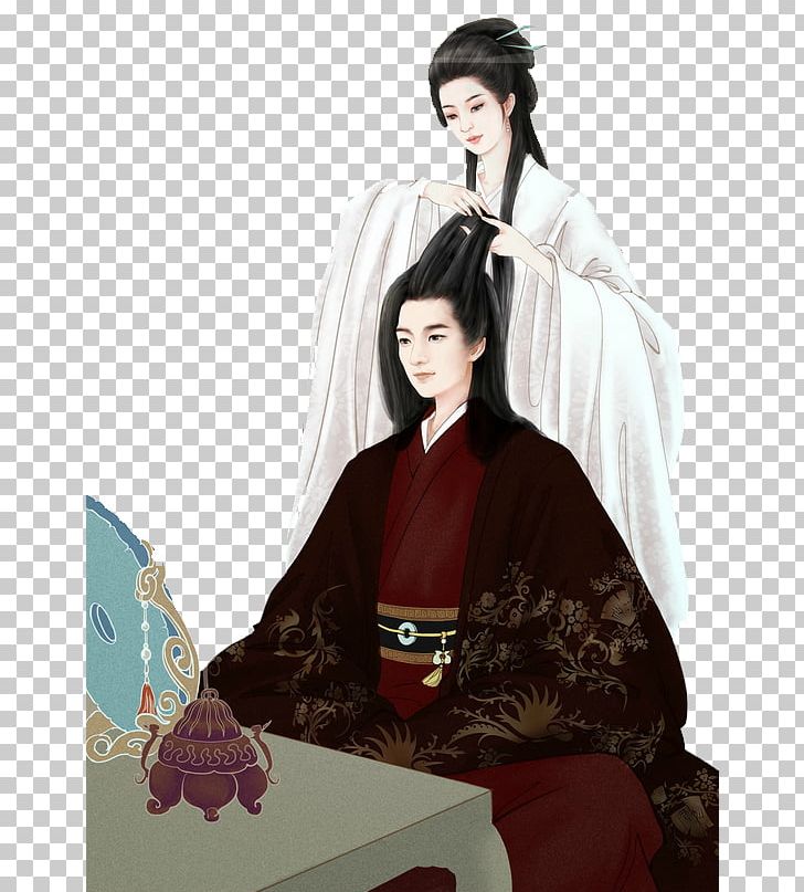 Chinese Art Jianghu Couple Tao PNG, Clipart, Art, Asian Art, Black Hair, Chinese, Christmas Lights Free PNG Download