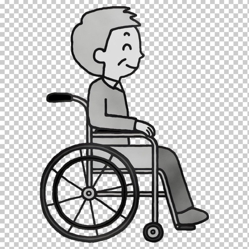 Chair Cartoon Line Art Wheelchair Bicycle PNG, Clipart, Aged, Beautym, Behavior, Bicycle, Cartoon Free PNG Download