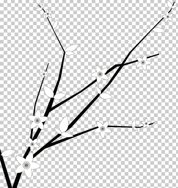 Euclidean PNG, Clipart, Angle, Black And White, Branch, Business Card, Flower Free PNG Download