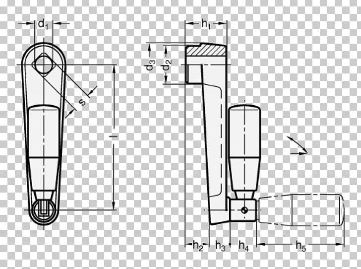 Handle Winch Technical Drawing Handkurbel PNG, Clipart, Aluminium, Angle, Area, Artwork, Black And White Free PNG Download