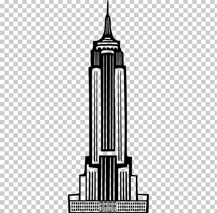 Empire State Building Rockefeller Center Statue Of Liberty PNG, Clipart, Black And White, Building, Drawing, Empire State Building, Facade Free PNG Download