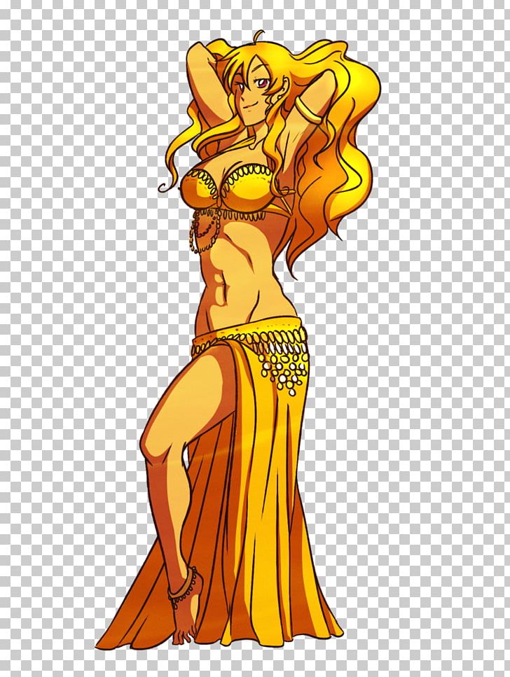 Pyrrha Nikos Belly Dance Yang Xiao Long Rooster Teeth PNG, Clipart, Anime, Art, Belly Dance, Cartoon, Costume Free PNG Download