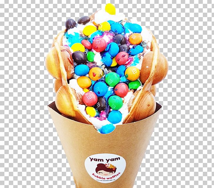 Ice Cream Cones Egg Waffle Sundae PNG, Clipart, Bubbles, Candy, Chocolate, Chocolate Spread, Confectionery Free PNG Download