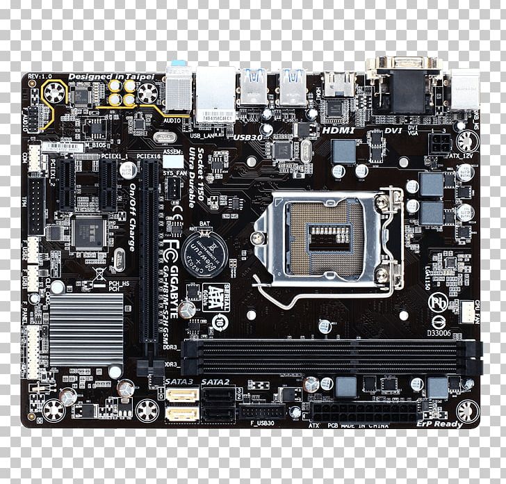 Intel LGA 1150 MicroATX Motherboard Gigabyte Technology PNG, Clipart, Atx, Computer Component, Computer Hardware, Cpu, Cpu Socket Free PNG Download