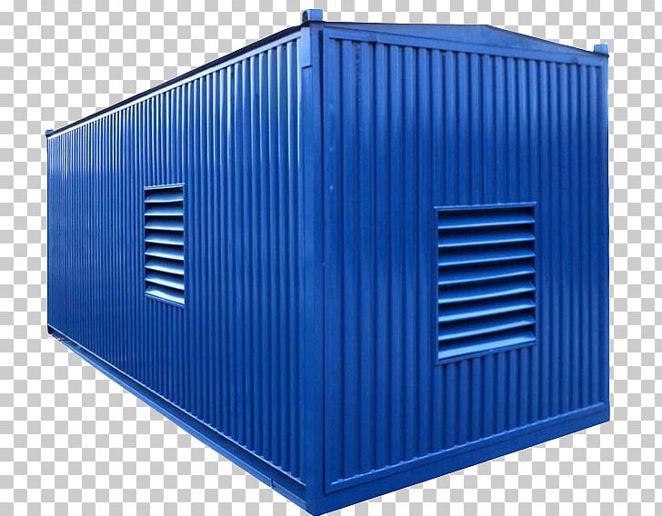 Shipping Container Intermodal Container Блок-контейнер Power Station Diesel Generator PNG, Clipart, Blue, Cargo, Diesel Engine, Diesel Generator, Electrical Contractor Free PNG Download