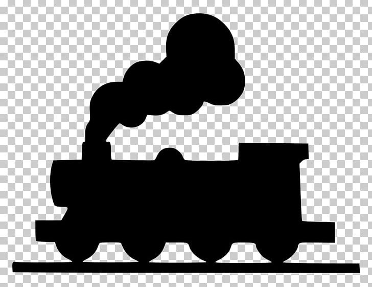 Rail Transport Train Steam Locomotive Silhouette PNG, Clipart, Black, Black And White, Brand, Eisenbahn, Highspeed Rail Free PNG Download