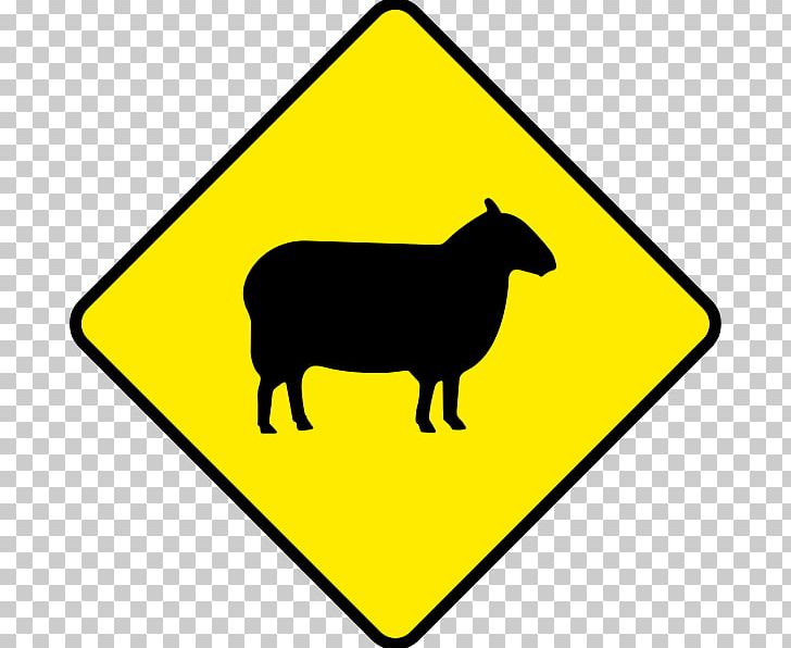 Sheep Traffic Sign Road Warning Sign Cattle PNG, Clipart, Animals, Area, Black And White, Bridge, Cattle Free PNG Download