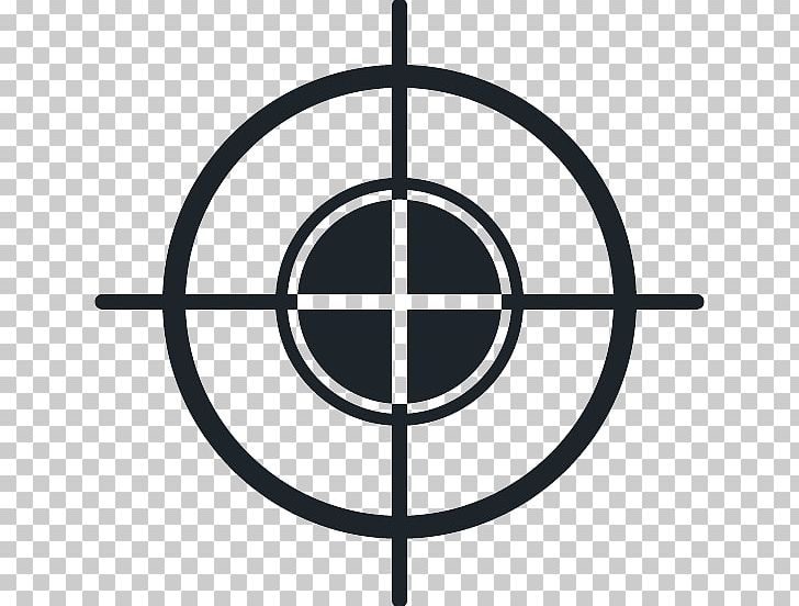 Graphics Sight Reticle Illustration PNG, Clipart, Area, Black And White, Circle, Firearm, Gun Free PNG Download