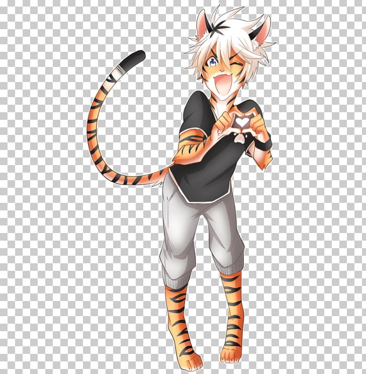 Tiger Cat Legendary Creature Cartoon PNG, Clipart, Action Figure, Animals, Anime, Big Cat, Big Cats Free PNG Download