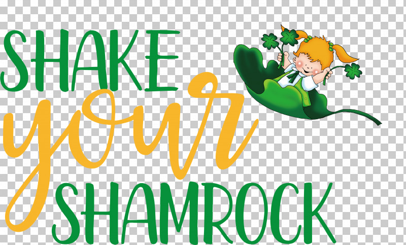 Saint Patrick Patricks Day Shake Your Shamrock PNG, Clipart, Flower, Green, Happiness, Logo, Meter Free PNG Download
