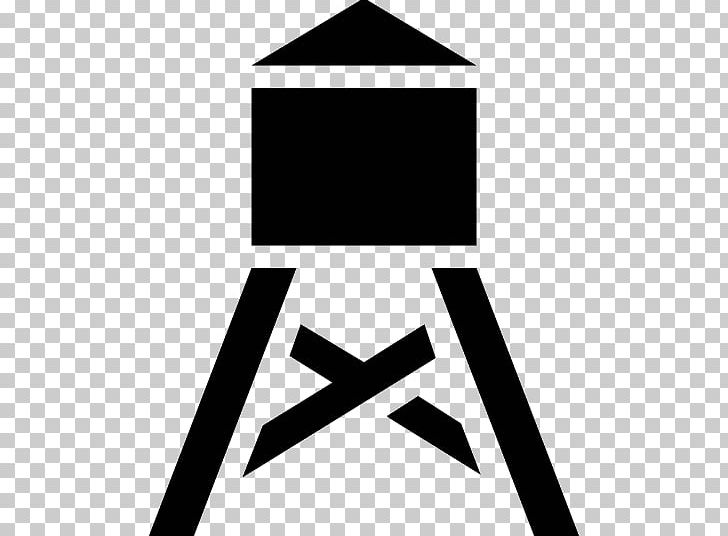 Water Tower Computer Icons PNG, Clipart, Angle, Black, Black And White, Brand, Building Free PNG Download