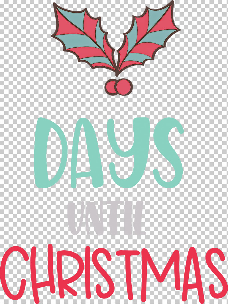 Days Until Christmas Christmas Xmas PNG, Clipart, Christmas, Days Until Christmas, Floral Design, Leaf, Line Free PNG Download