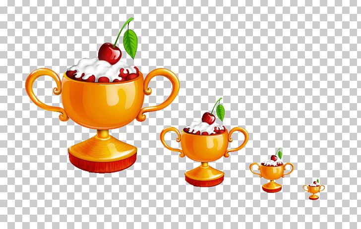 Ice Cream Cupcake Muffin Trophy PNG, Clipart, Apple Fruit, Cake, Cartoon, Cartoon Trophies, Coffee Cup Free PNG Download