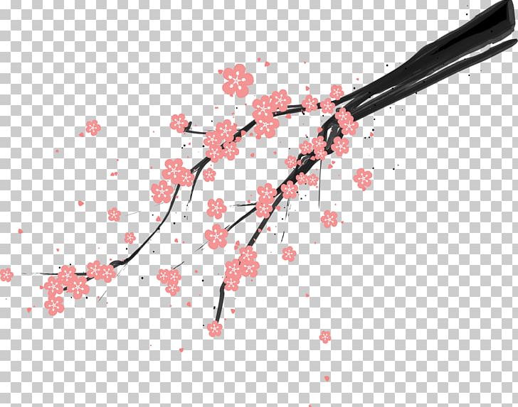 Cherry Blossom Plum Blossom Euclidean PNG, Clipart, Blossom, Branch, Branches, Branches Vector, Cerasus Free PNG Download