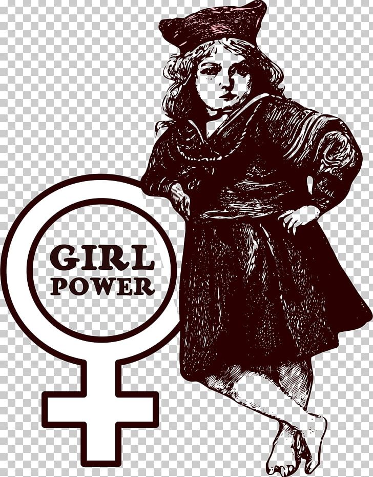 Girl Power Female Woman Feminism PNG, Clipart, Art, Black And White, Computer Icons, Female, Feminism Free PNG Download