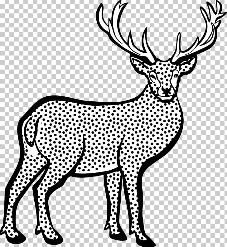 White-tailed Deer Red Deer PNG, Clipart, Animal Figure, Animals, Antler, Black And White, Deer Free PNG Download