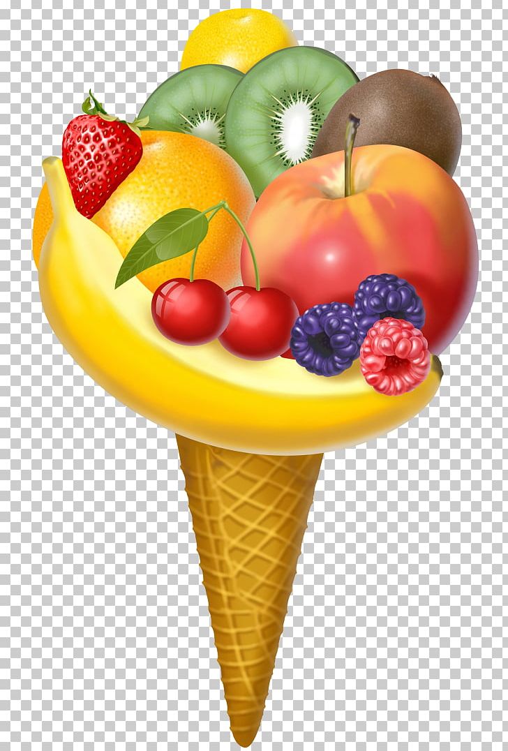 Ice Cream Fruits Et Légumes Apple Vegetable PNG, Clipart, Apple, Auglis, Banana, Berry, Cono Free PNG Download