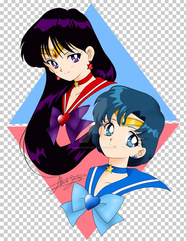 Sailor Mercury Sailor Mars Sailor Moon Sailor Venus Sailor Jupiter PNG, Clipart, Anime, Art, Artwork, Black Hair, Cartoon Free PNG Download