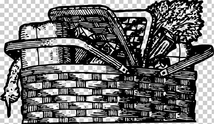 Food Picnic Baskets PNG, Clipart, Angle, Art, Basket, Black And White, Bread Free PNG Download