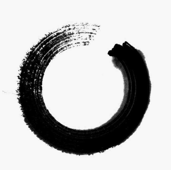 Ink Brush Circle Circle PNG, Clipart, Abstrac, Backgrounds, Black And White, Black Color, Brush Free PNG Download