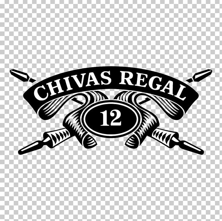 Chivas Regal 12 Year Old Blended Whisky Logo Whiskey Graphics PNG, Clipart, Black And White, Brand, Chivas Regal, Desktop Wallpaper, Drawing Free PNG Download