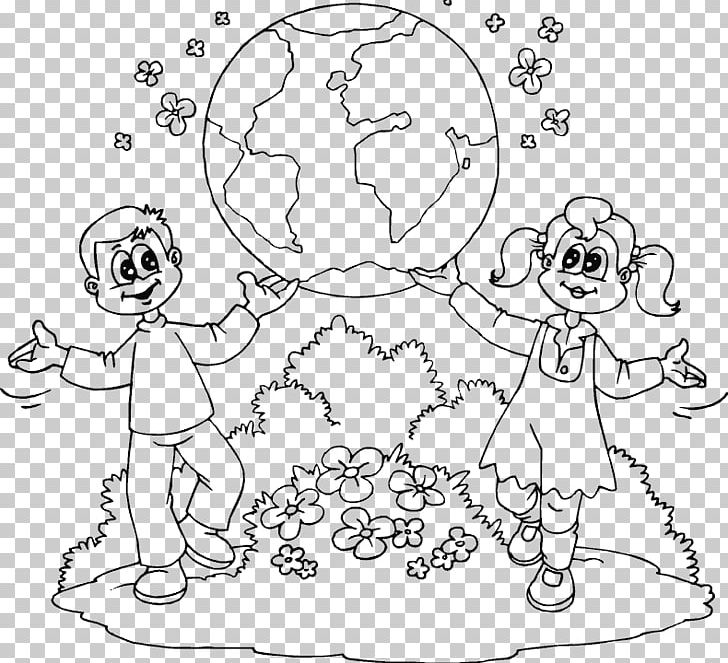Earth Day Coloring Book Child Planet PNG, Clipart, Adult, Angle, Arm, Art, Black And White Free PNG Download