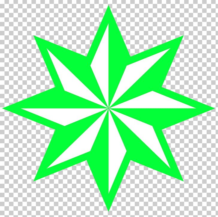 Five-pointed Star Star Polygons In Art And Culture PNG, Clipart, Angle, Area, Fivepointed Star, Green, Leaf Free PNG Download