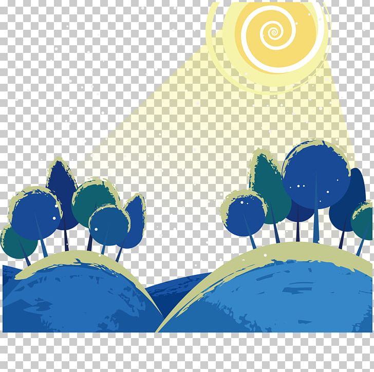 Illustration Night Sky Grove PNG, Clipart, Area, Blue, Cartoon, Circle, Clip Art Free PNG Download