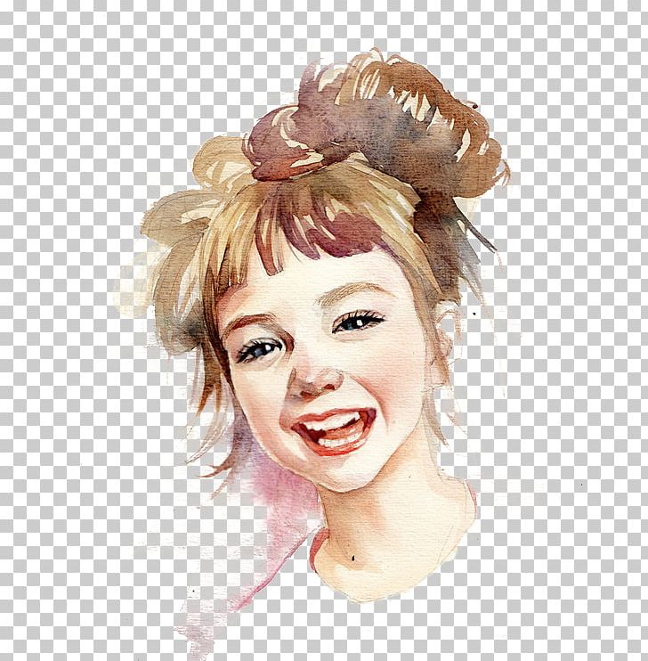 Watercolor Painting Portrait Illustrator Illustration PNG, Clipart, Anime Girl, Art, Artist, Baby Girl, Colored Pencil Free PNG Download