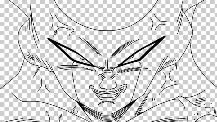 Frieza Fan Art Drawing Anime Sketch PNG, Clipart, Anime, Art, Artwork, Black, Black And White Free PNG Download
