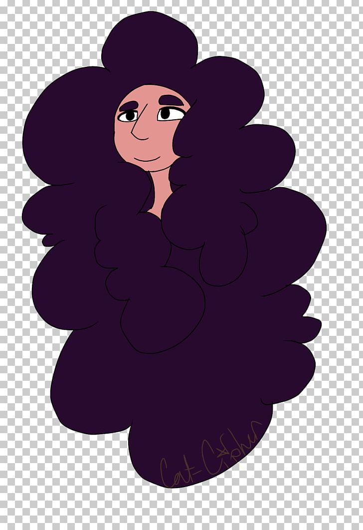 Cartoon Black Hair Silhouette Purple PNG, Clipart, Black, Black Hair, Cartoon, Cat Hair, Fairy Free PNG Download