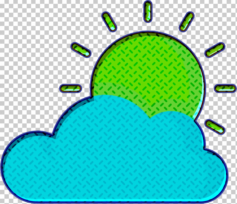 Sun Icon Cloudy Day Icon Weather Icon PNG, Clipart, Geometry, Green, Headgear, Line, Mathematics Free PNG Download