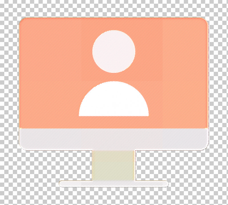 Communication And Media Icon Skype Icon Stick Man Icon PNG, Clipart, Circle, Communication And Media Icon, Material Property, Orange, Pink Free PNG Download