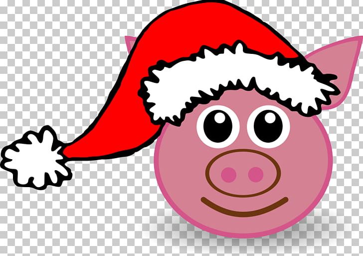 Pig Santa Claus Christmas PNG, Clipart, Animals, Area, Christmas, Christmas Tree, Claus Free PNG Download