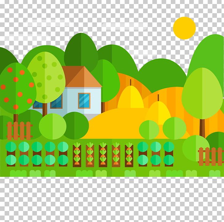 Landscape Euclidean Flat Design Farm PNG, Clipart, Adobe Illustrator, Area, Art, Bea, Beautiful Girl Free PNG Download