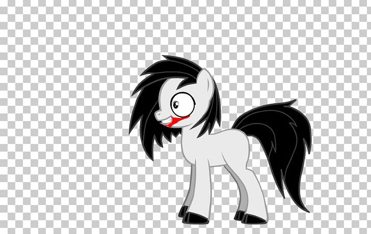 Pony Jeff The Killer Horse Creepypasta Pinkie Pie PNG, Clipart, Animals, Black, Black Hair, Carnivoran, Cartoon Free PNG Download