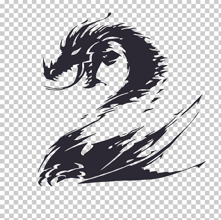 Guild Wars 2 Video Game League Of Legends Massively Multiplayer Online Game ArenaNet PNG, Clipart, Art, Bird, Black, Black And White, Carnivoran Free PNG Download
