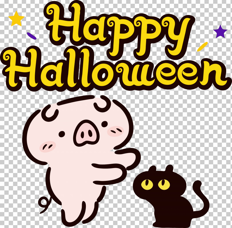 Happy Halloween PNG, Clipart, Behavior, Biology, Cartoon, Geometry, Happiness Free PNG Download