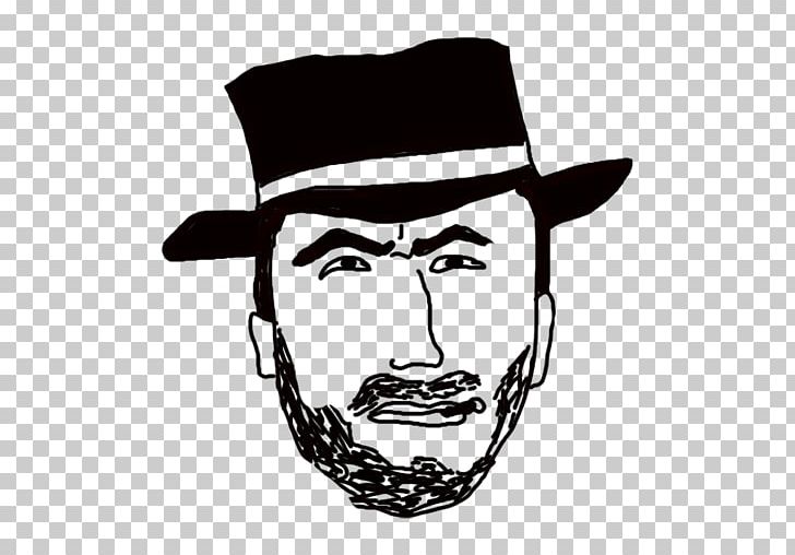 Hat Facial Hair PNG, Clipart, Black And White, Clint, Clint Eastwood, Draw Face, Drawing Free PNG Download