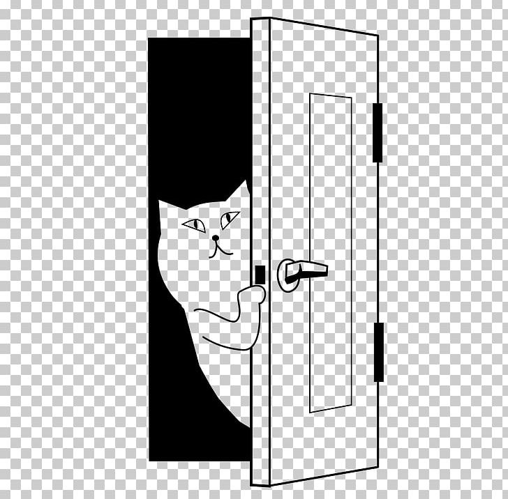 Coloring Book Door Hanger Cat Drawing PNG, Clipart, Angle, Black, Black And White, Book, Carnivoran Free PNG Download