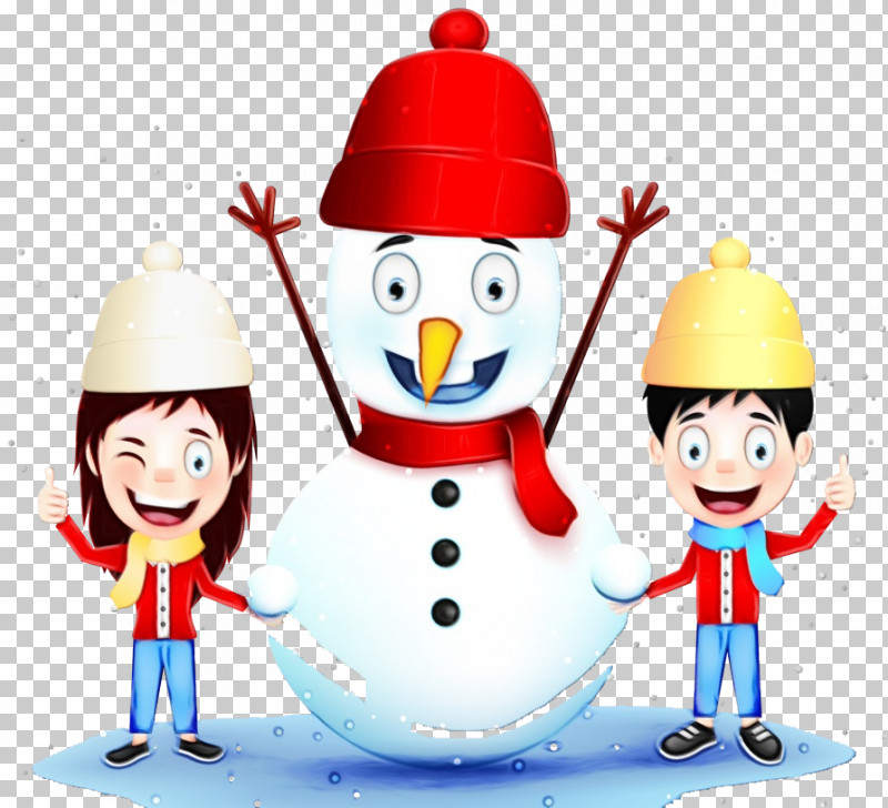 Snowman PNG, Clipart, Cartoon, Happy, Paint, Snowman, Watercolor Free PNG Download
