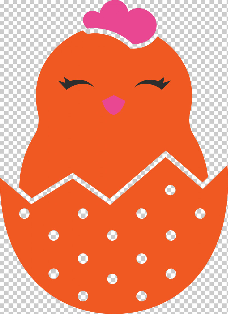 Chick In Eggshell Easter Day Adorable Chick PNG, Clipart, Adorable Chick, Chick In Eggshell, Easter Day, Pink, Polka Dot Free PNG Download