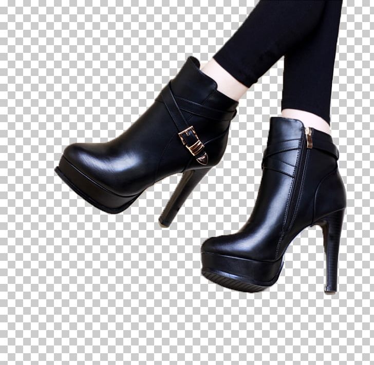 Boot High-heeled Footwear Shoe Leather Zipper PNG, Clipart, Accessories, Ankle, Belt, Black, Boot Free PNG Download