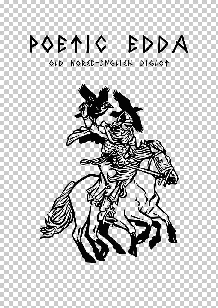 Horse Odin Loki Poetic Edda PNG, Clipart, Animals, Black, Cartoon, Comics Artist, Fictional Character Free PNG Download