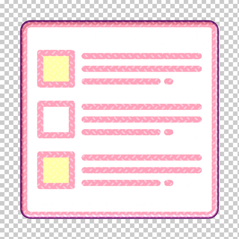 UI Icon List Icon PNG, Clipart, List Icon, Magenta, Pink, Rectangle, Square Free PNG Download