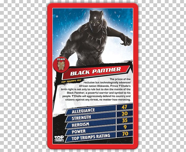 Winning Moves Top Trumps Black Panther Captain America Iron Man PNG, Clipart, Advertising, Black Panther, Captain America, Captain America Civil War, Card Game Free PNG Download