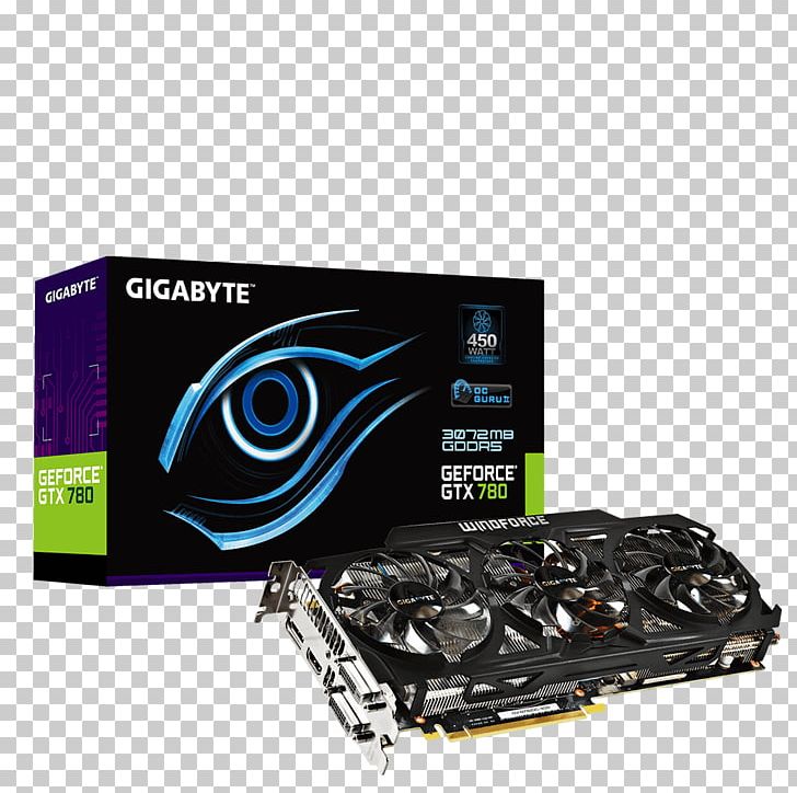 Graphics Cards & Video Adapters Overclock Graphics Card GV-N780OC-3GD GeForce GDDR5 SDRAM Gigabyte Technology PNG, Clipart, Computer, Conventional Pci, Displayport, Electronic Device, Electronics Accessory Free PNG Download