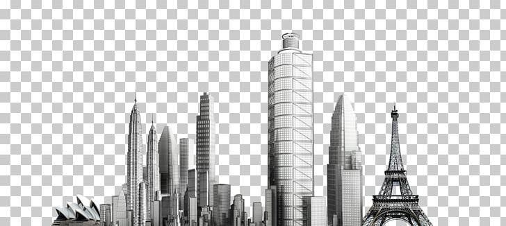 Architecture Poster PNG, Clipart, Attractions, Black And White, Building, Buildings, Building Vector Free PNG Download